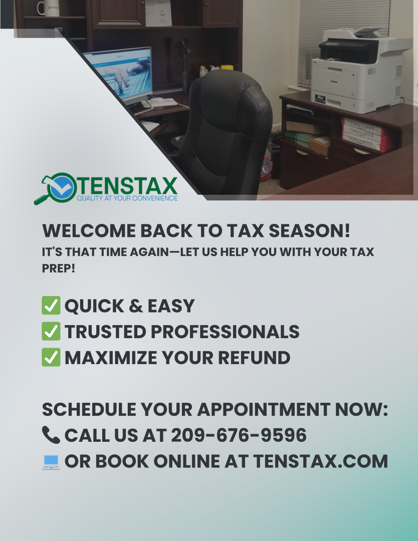 Welcome back to tax season! TENSTAX